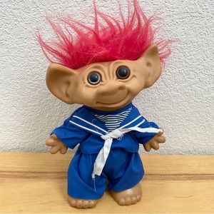 Vintage UNEEDA 8” Sailor Troll Doll